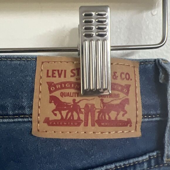 EUC LEVI'S Womens 720 High Rise Skinny Jeans W27‎ L30 Navy Blue Cotton - Picture 4 of 6